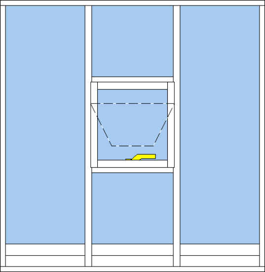 Billede af NK3F+T1+B fast karm topstyret