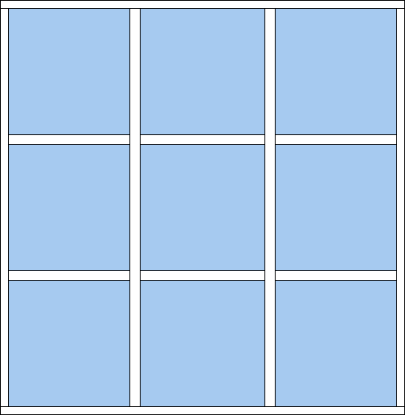 Billede af Fastkarmsvinduer med 9 glas