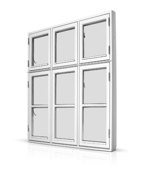 Billede af Dannebrogsvindue 3 fags