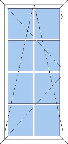 Billede af Plastik drejekip dør - 8 glas