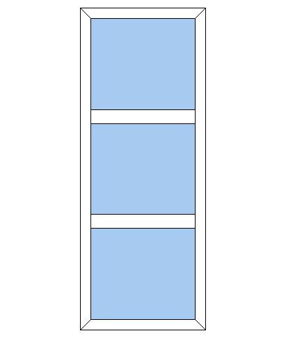 Billede af Fast karm plast 3 glas