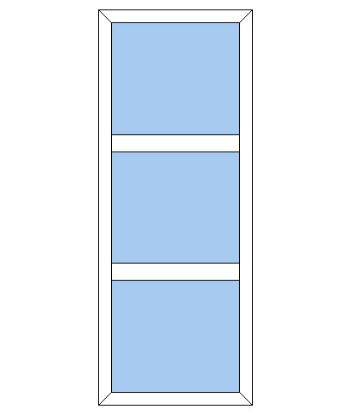 Billede af Fast karm plast 3 glas