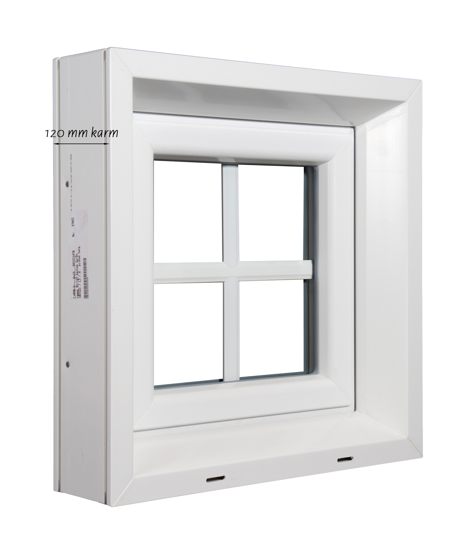 Billede af Fast karm plast 3 glas