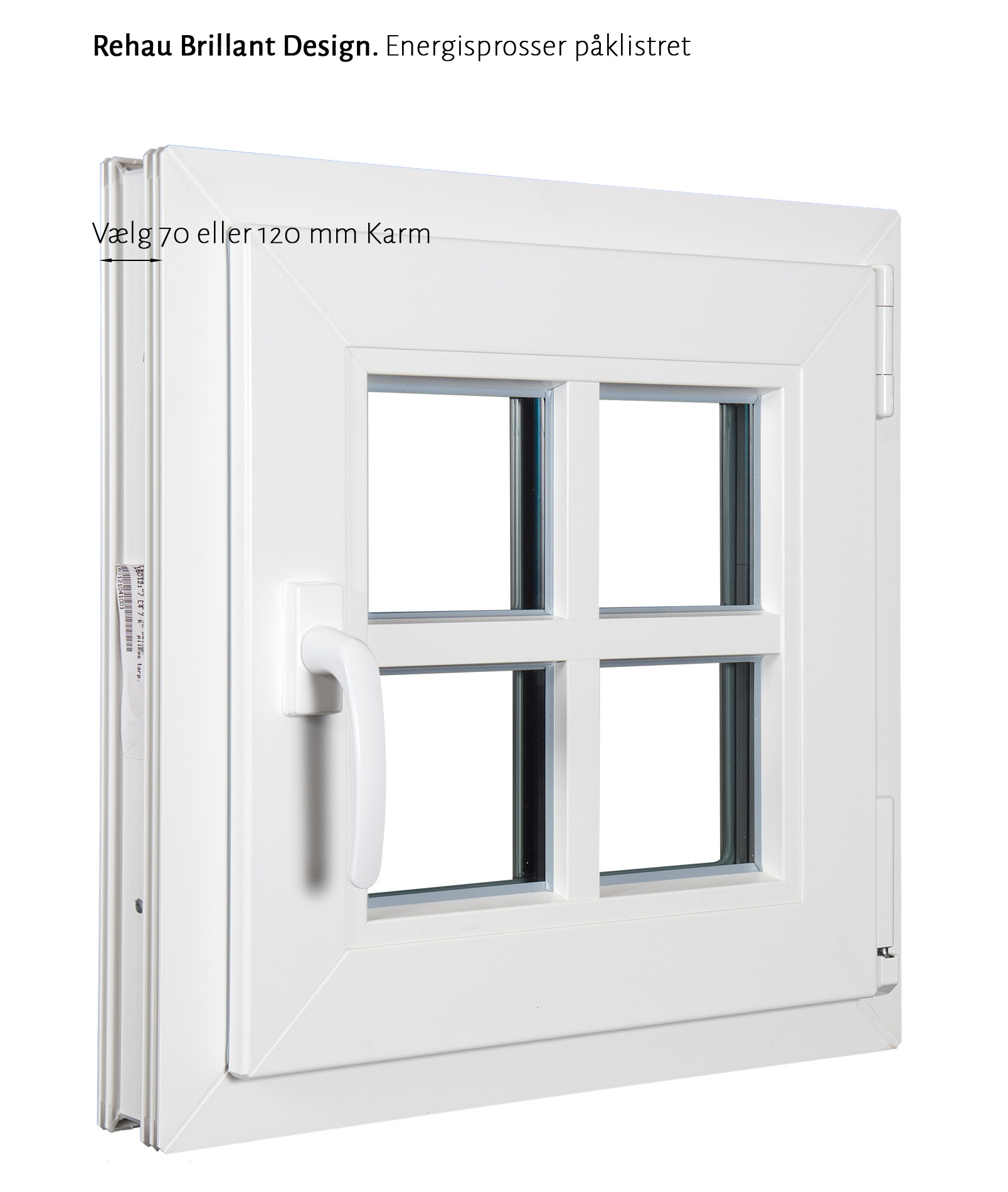 Billede af Fast karm plast 3 glas