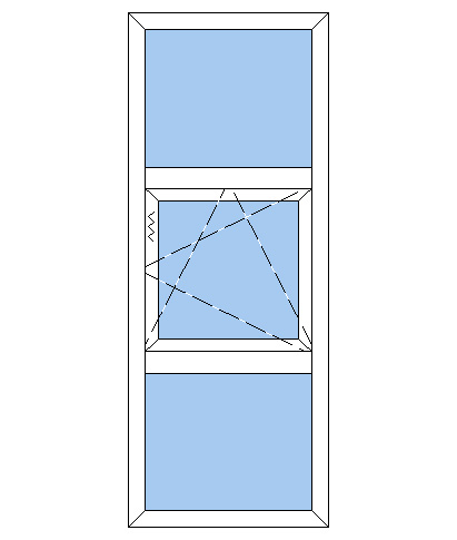 Billede af Fast karm med opluk plast