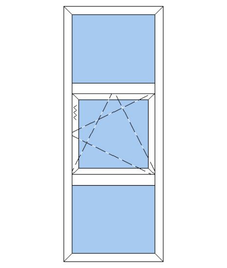 Billede af Fast karm med opluk plast