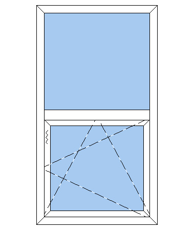 Billede af Plast dreje kip en oplukkelig ramme