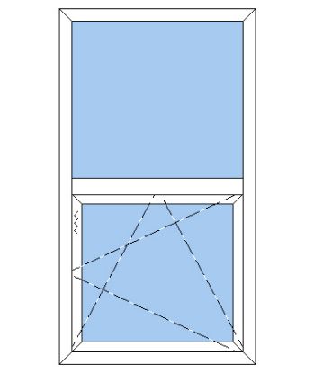 Billede af Plast dreje kip en oplukkelig ramme