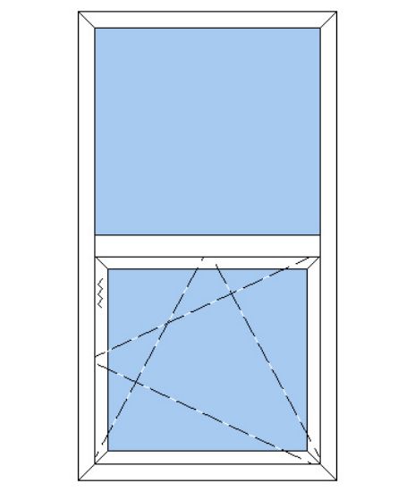 Billede af Plast dreje kip en oplukkelig ramme