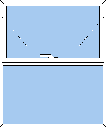 Billede af 2 delt topstyret vindue