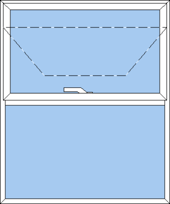 Billede af 2 delt topstyret vindue