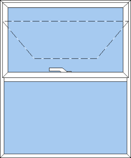 Billede af 2 delt topstyret vindue
