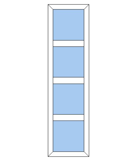 Billede af Sideparti plast 4 ruder