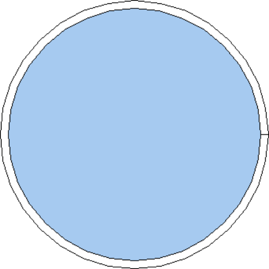 Billede af Rundt fastkarmsvindue