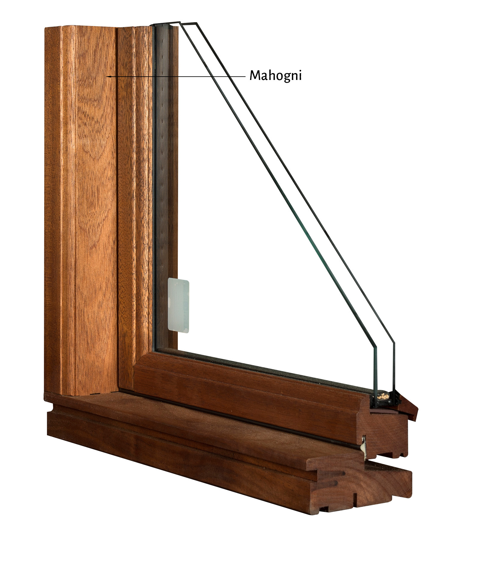 Billede af Bondehusvindue sidehængt