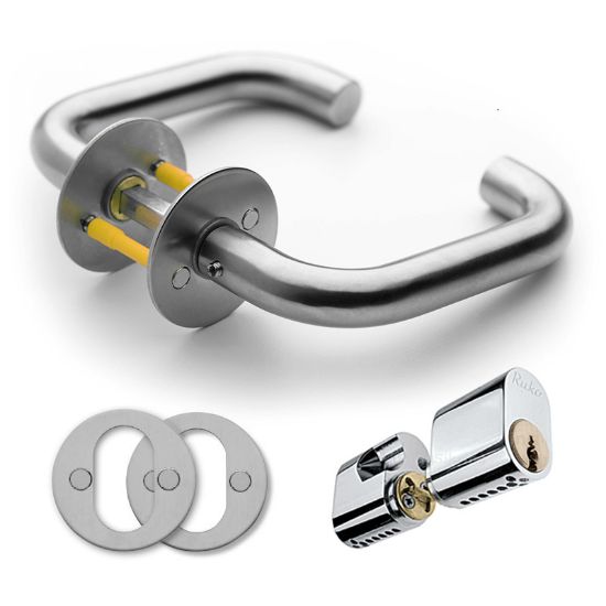 Billede af Børstet stål - U - Ruko dob cyl